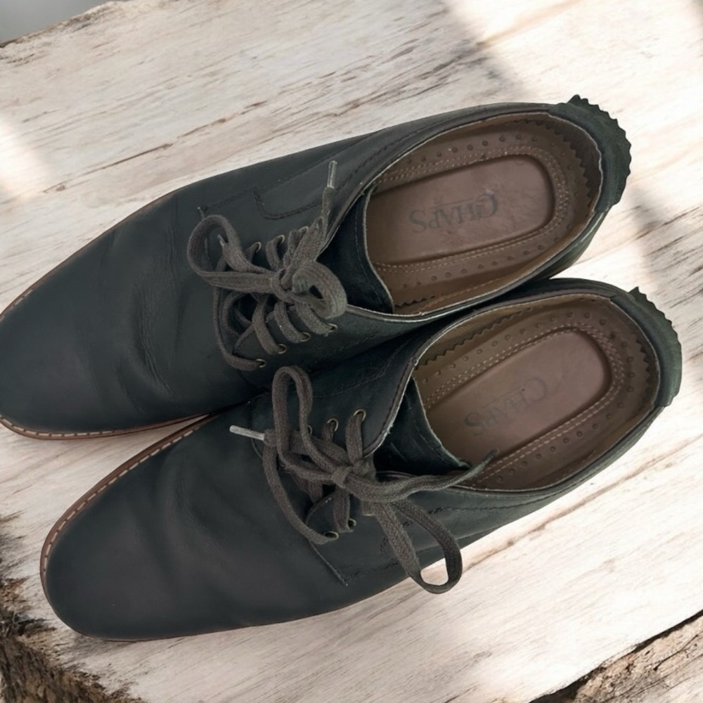 Chaps Casual Lace Up Shoes - Black/Brown, Size 11.5M‎